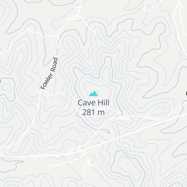 Map of Cave Hill