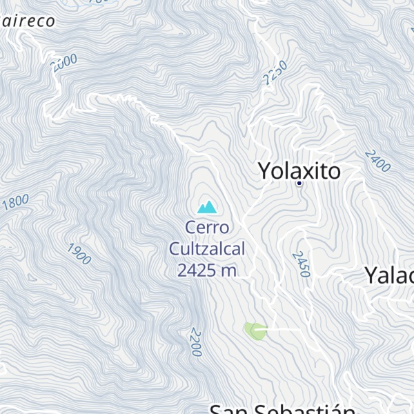 Map of Cerro Cultzalcal