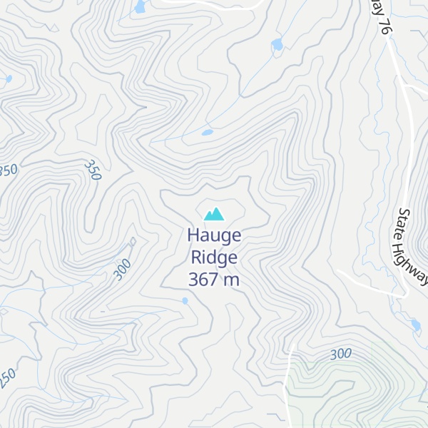 Map of Hauge Ridge