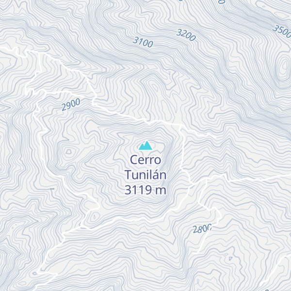 Map of Cerro Tunilán