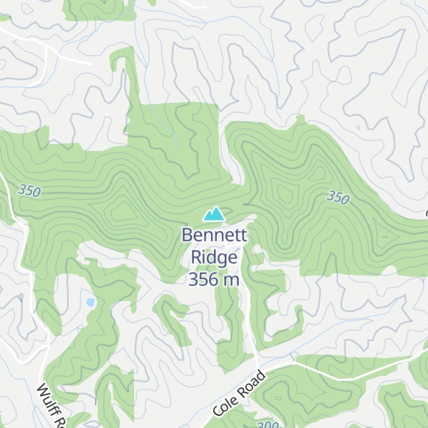 Map of Bennett Ridge