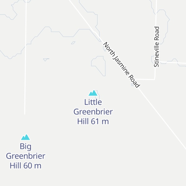 Map of Little Greenbrier Hill