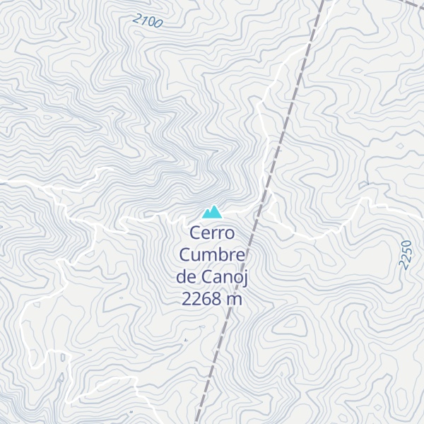 Map of Cerro Cumbre de Canoj