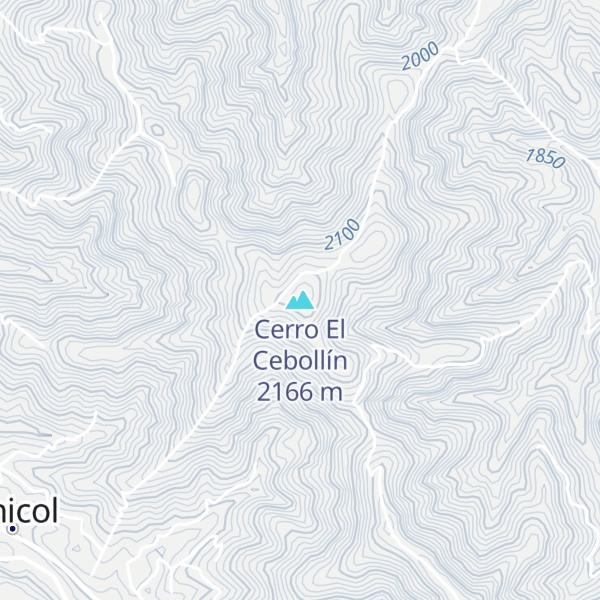 Map of Cerro El Cebollín