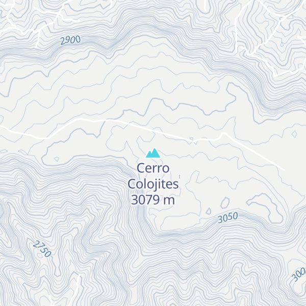 Map of Cerro Colojites