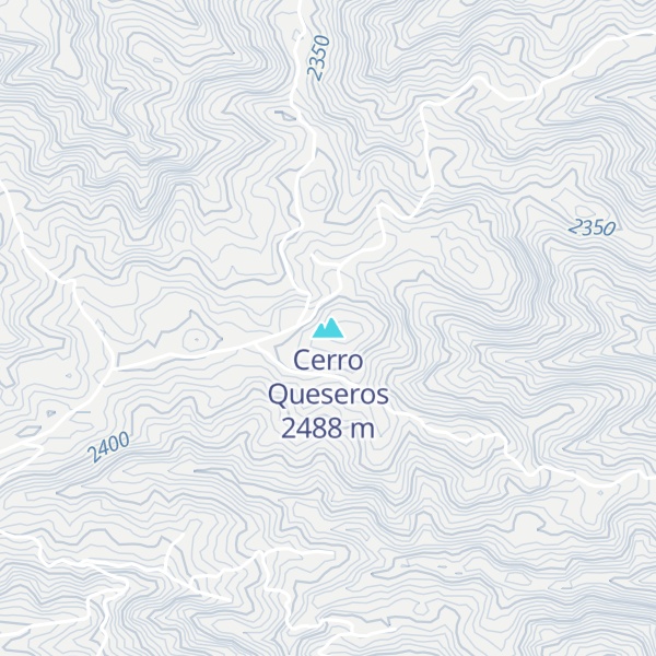 Map of Cerro Queseros