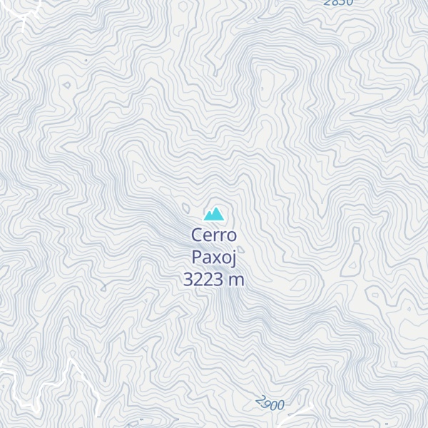 Map of Cerro Paxoj