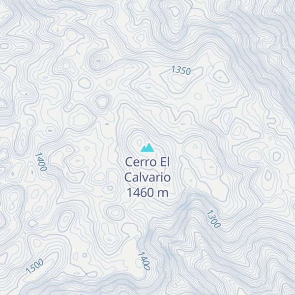 Map of Cerro El Calvario