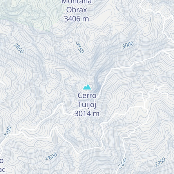 Map of Cerro Tuijoj