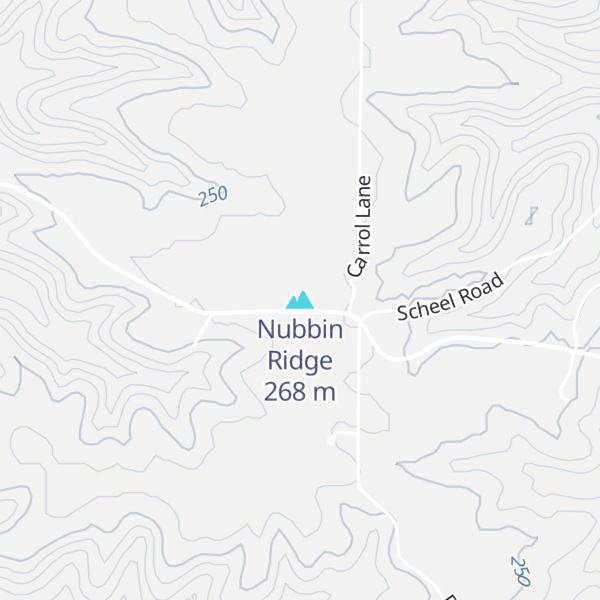 Map of Nubbin Ridge