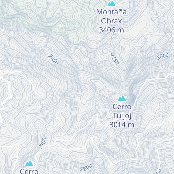 Map of Cerro Santo Padre