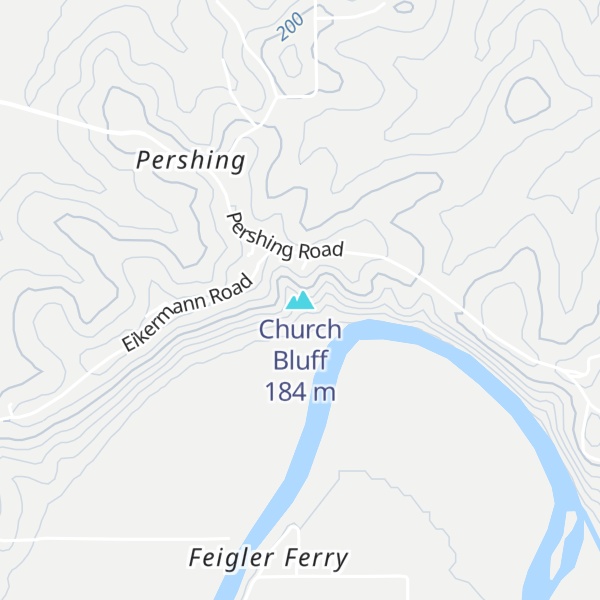 Map of Church Bluff