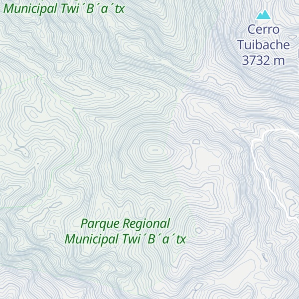 Map of Cerro Chebach