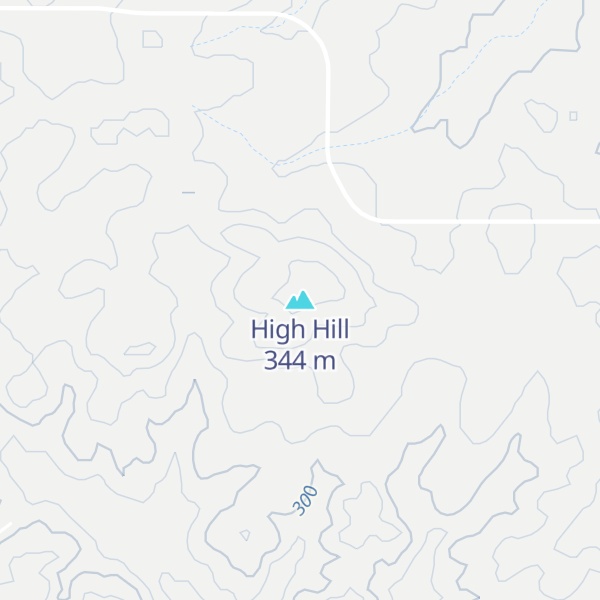 Map of High Hill