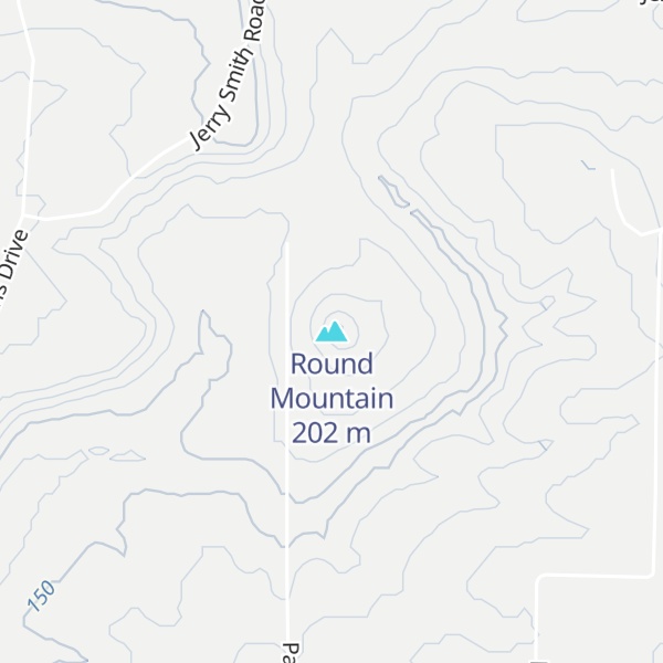 Map of Round Mountain