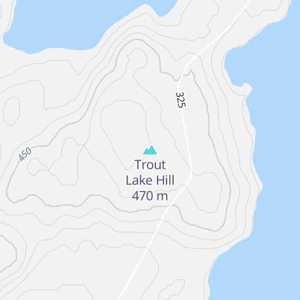 Map of Trout Lake Hill