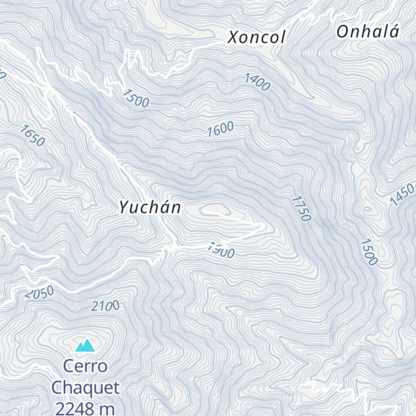 Map of Cerro Chambalún
