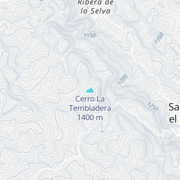 Map of Cerro La Tembladera