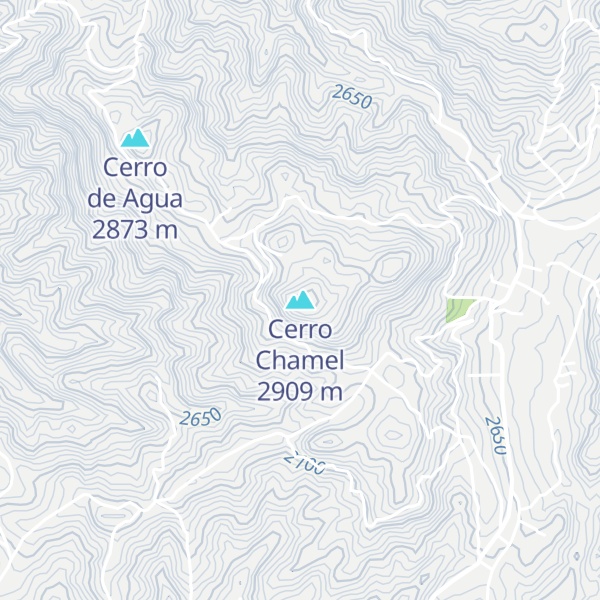 Map of Cerro Chamel