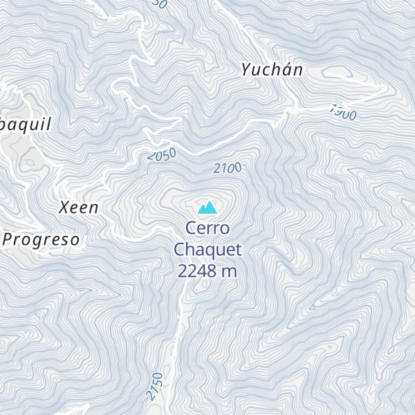 Map of Cerro Chaquet