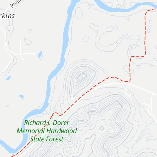 Map of Cushings Peak