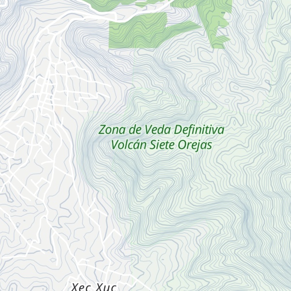 Map of Cerro Tuitzacanel