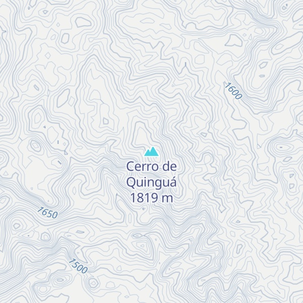 Map of Cerro de Quinguá