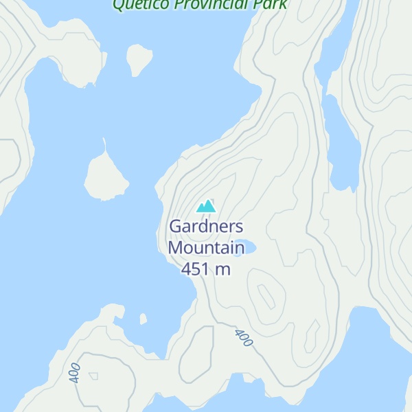 Map of Gardners Mountain