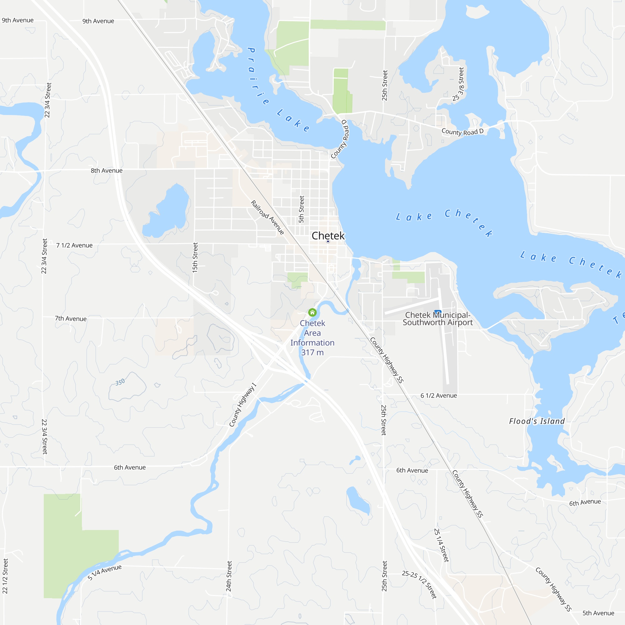 Chetek Area Information map