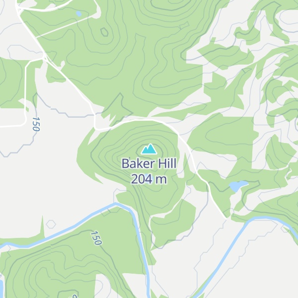 Map of Baker Hill