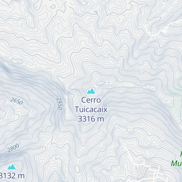 Map of Cerro Tuicacaix