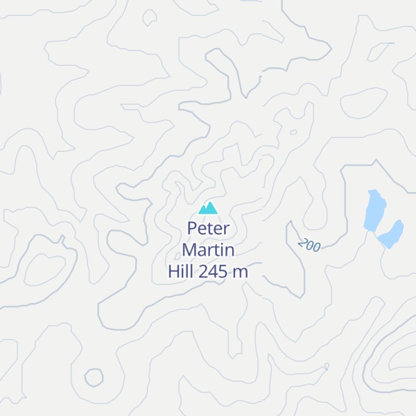 Map of Peter Martin Hill
