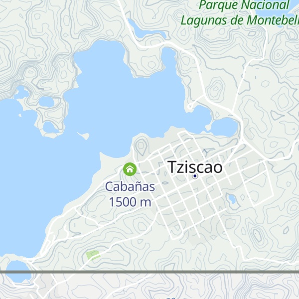 Map of Cabañas Loma Real
