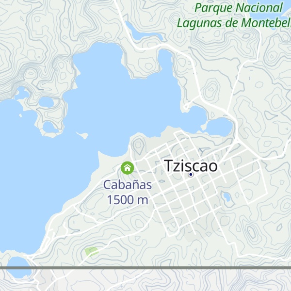 Map of Cabanas Lola real