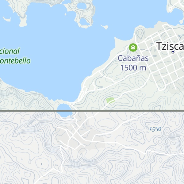 Map of Cabanas Camino Real