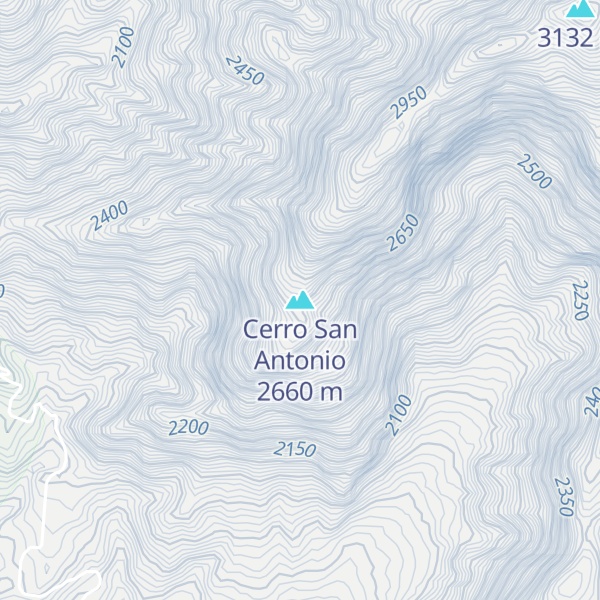 Map of Cerro San Antonio