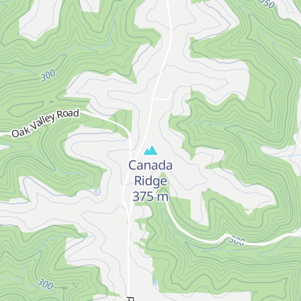 Map of Canada Ridge