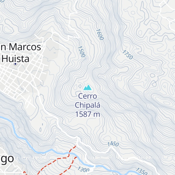 Map of Cerro Chipalá