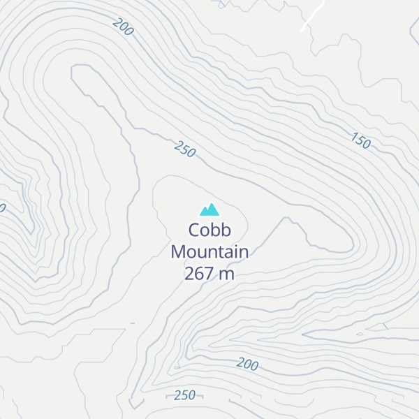 Map of Cobb Mountain