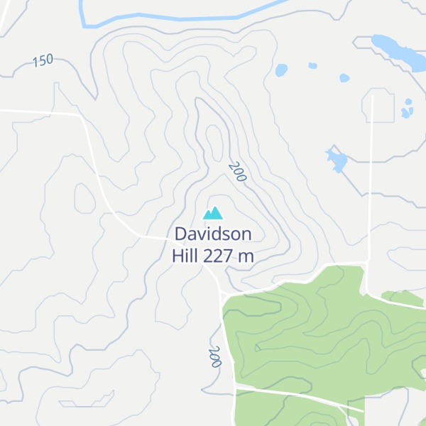 Map of Davidson Hill