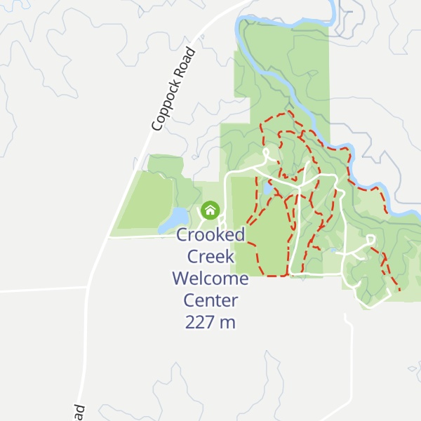 Map of Crooked Creek Welcome Center