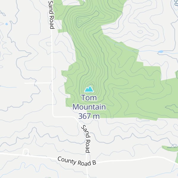 Map of Tom Mountain