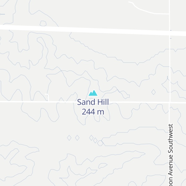 Map of Sand Hill