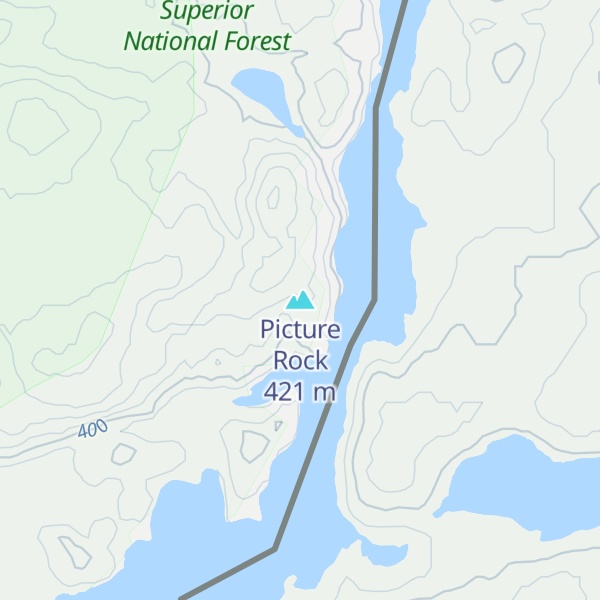 Map of Picture Rock