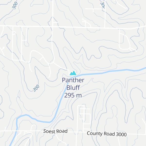 Map of Panther Bluff