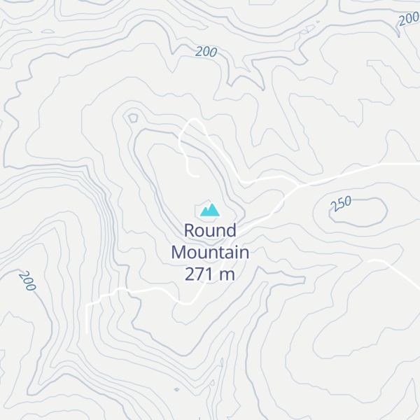 Map of Round Mountain