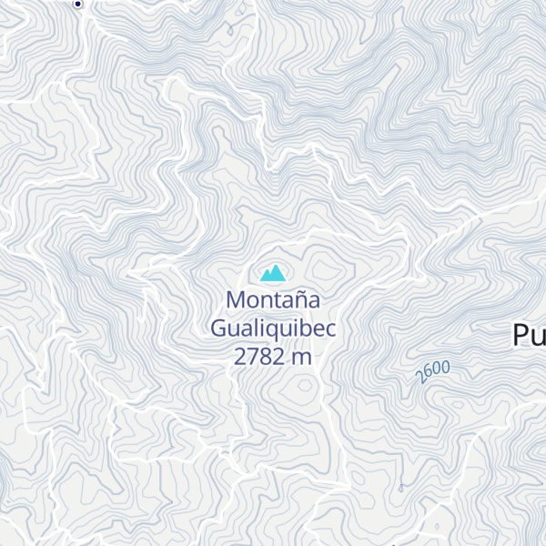 Map of Montaña Gualiquibec