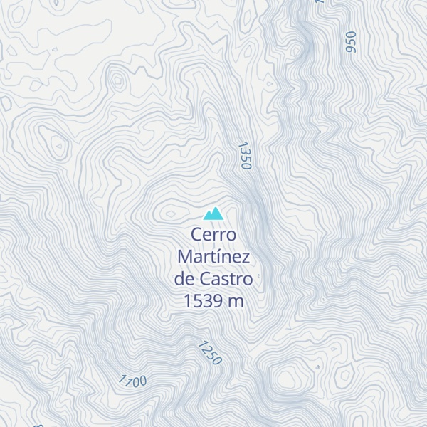 Map of Cerro Martínez de Castro