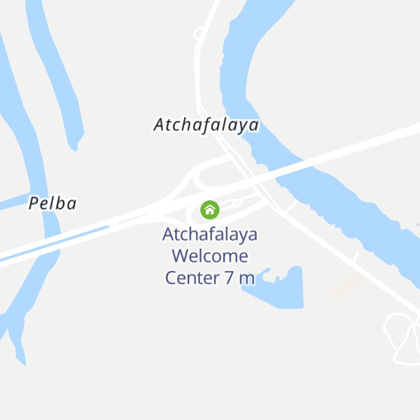 Map of Atchafalaya Welcome Center