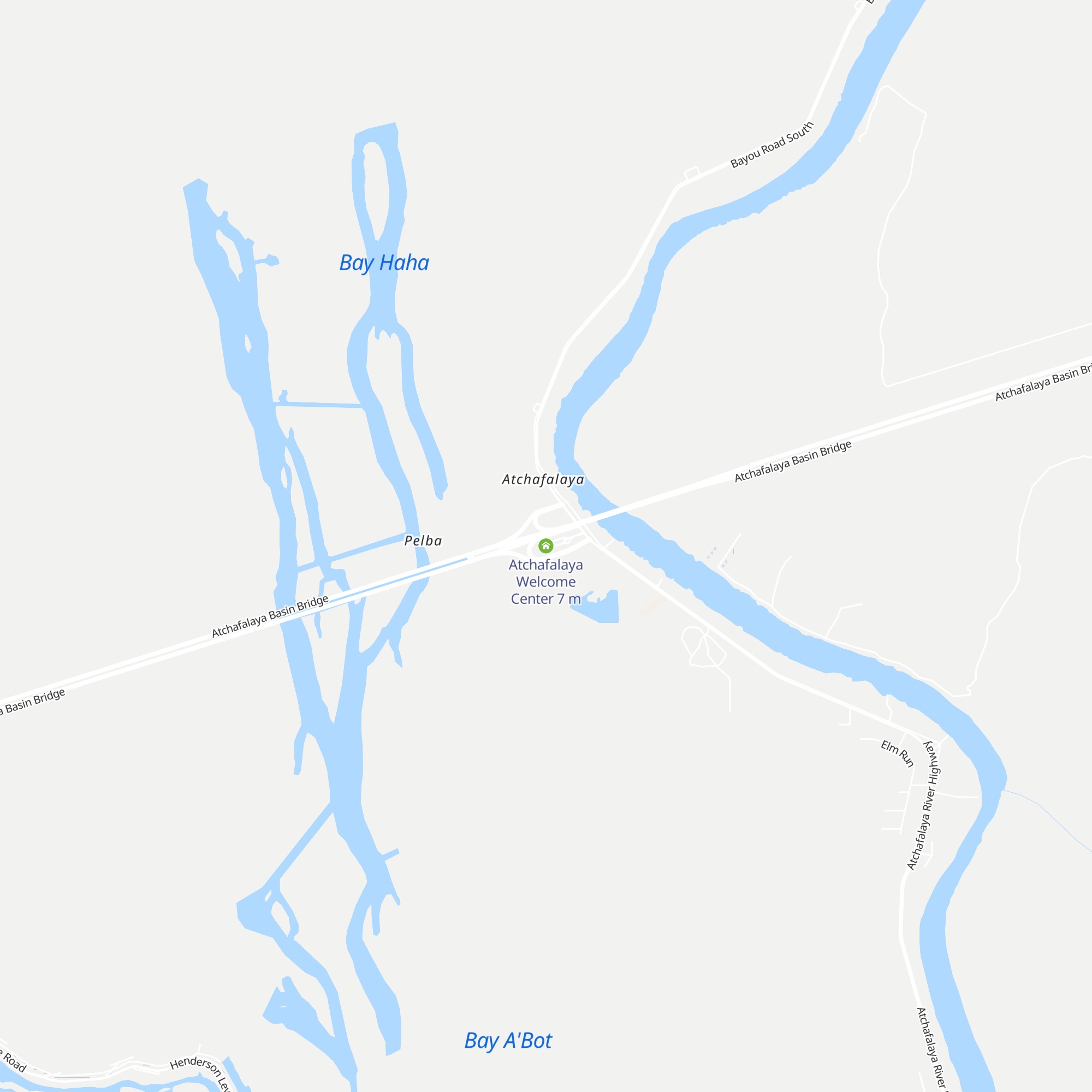 Atchafalaya Welcome Center map